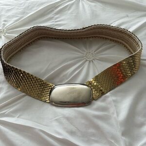 Gold and Silver Sequin Stretchy Belt